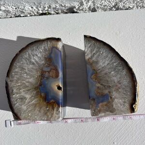 Natural Geode Bookends